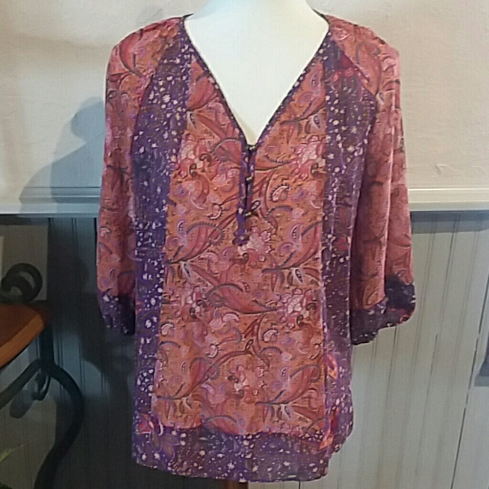 💕CHAPS denim* Blouse